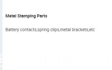 piezas de estampado de metal metal stamping parts